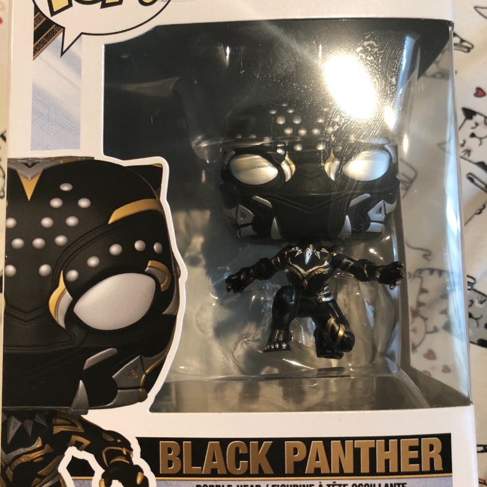 Black panther funko pop bobble head